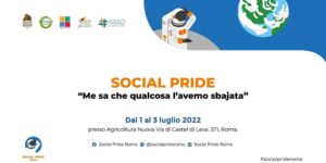 1-3 luglio 2022: il primo Social Pride a Roma
